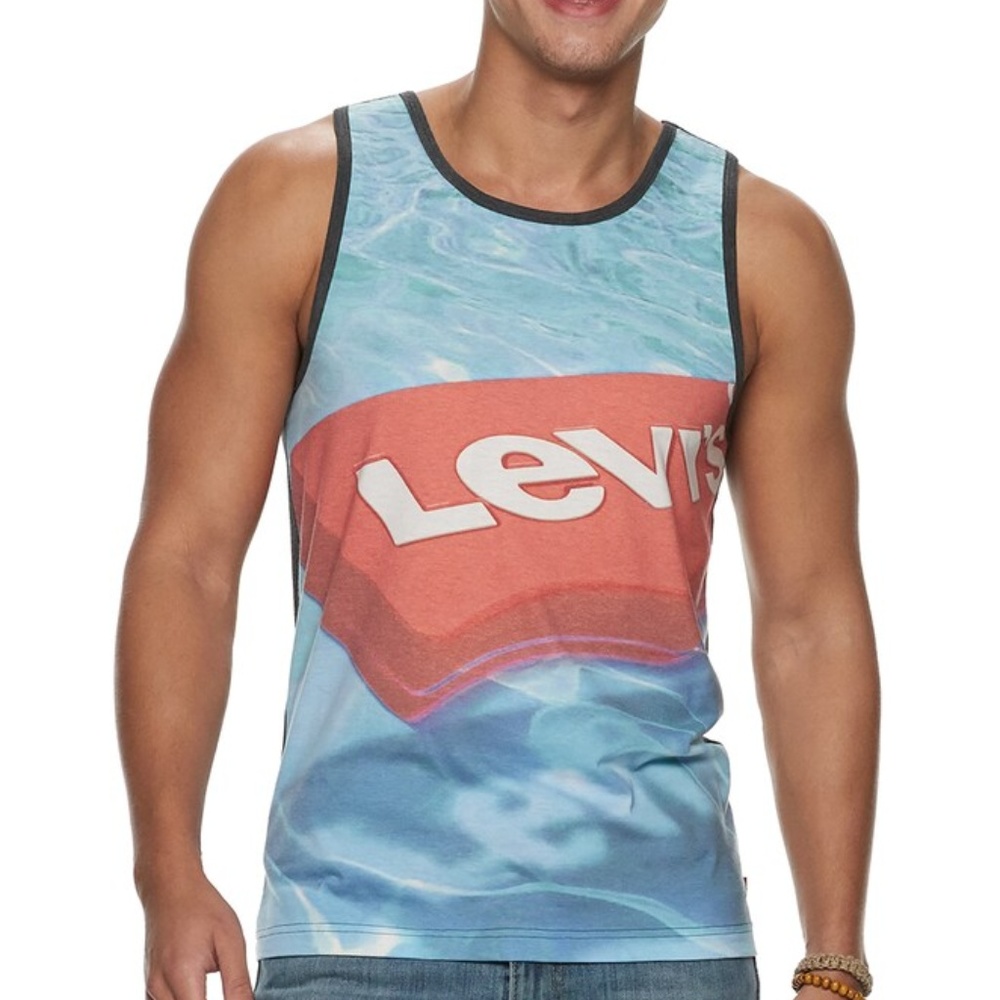 New! Levi's Pool Float Tank Top T-Shirt S L XL XXL